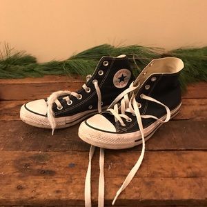 Barely Worn Black Converse